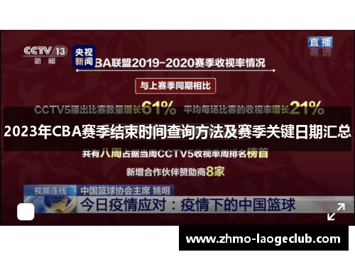 2023年CBA赛季结束时间查询方法及赛季关键日期汇总
